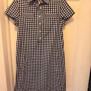 Vineyard Vines Navy and White Gingham Shirt